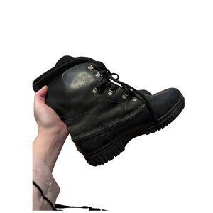 Sorel Womens Size 9 Black Waterproof Rain Winter Steel Shank Rubber Zip-up Boot